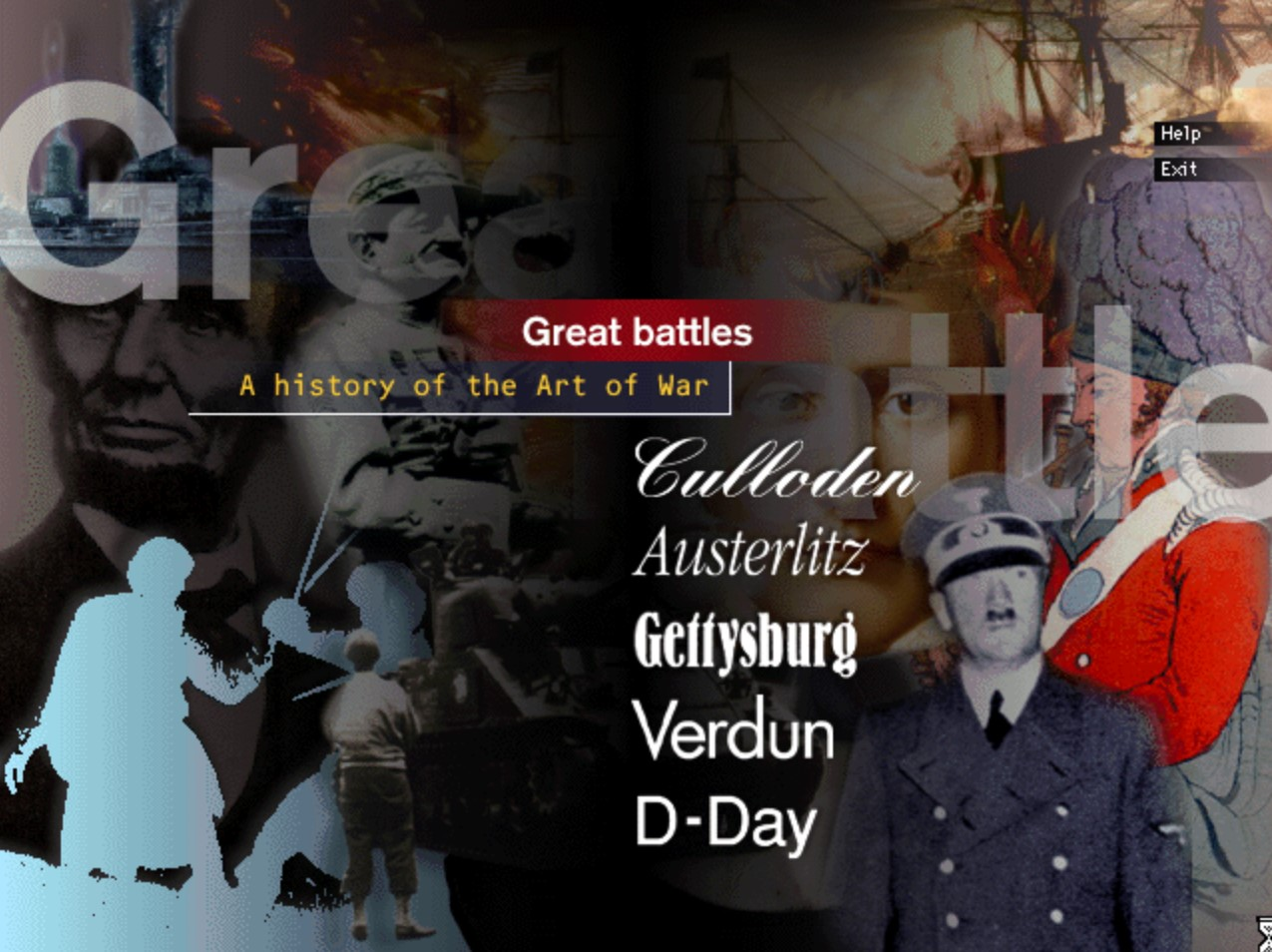 Title screen of History's Greatest Battles