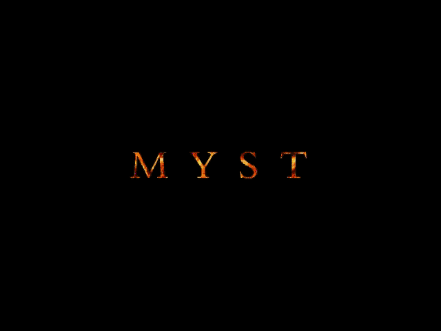 Title screen of Myst