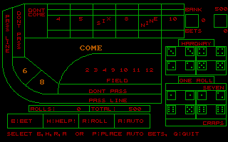 Gameplay of Strategic Craps