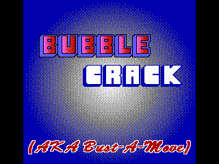 Title screen of Bubble Crack