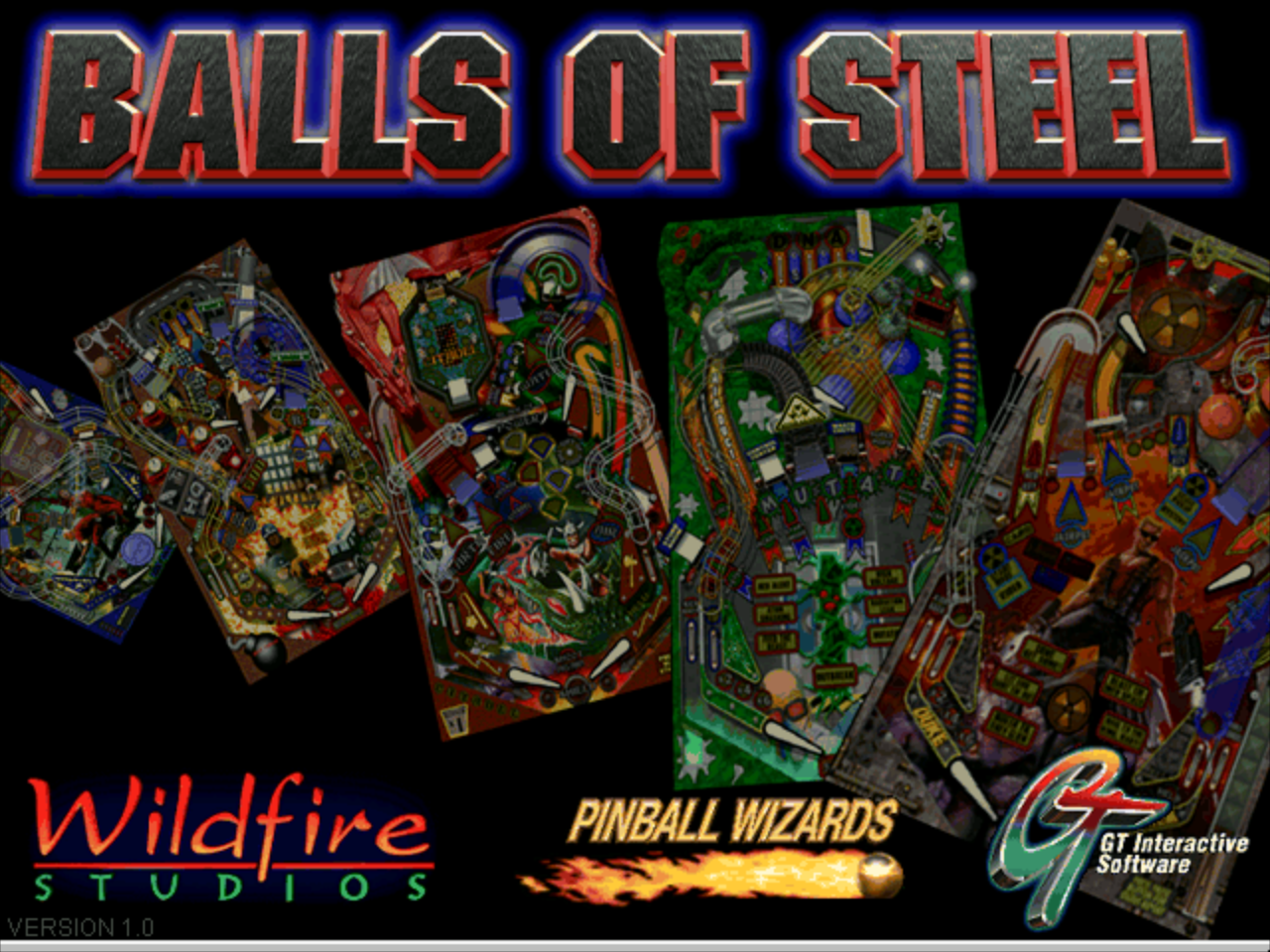Title screen of Balls of Steel