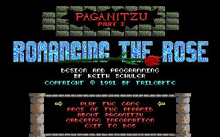 Title screen of Paganitzu