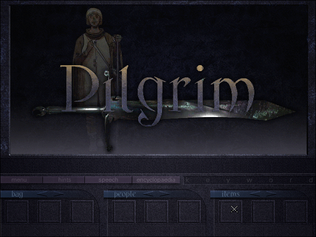 Title screen of Pilgrim: Faith as a Weapon