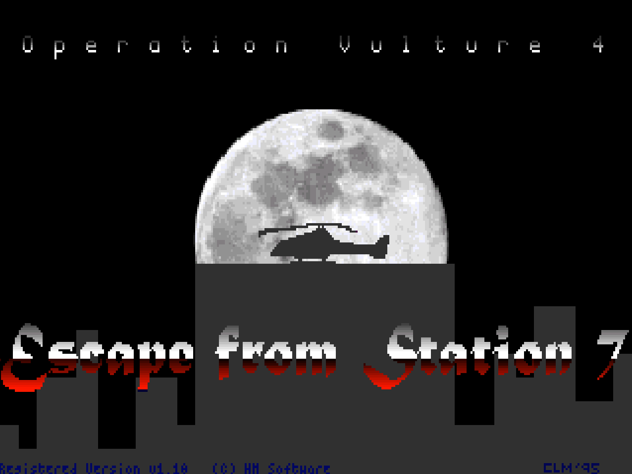 Title screen of Operation Vulture 4: Escape From Station 7