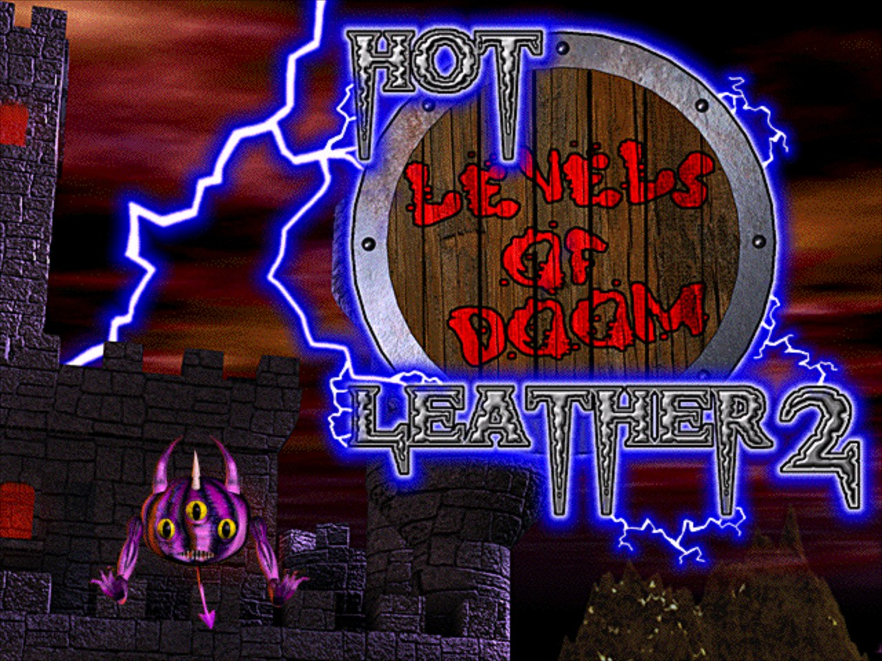 Title screen of Hot Leather 2: Levels of Doom