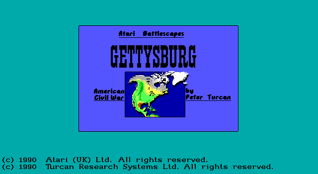 Title screen of Gettysburg (1990)