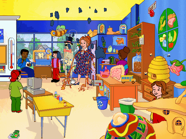 Gameplay of Scholastic's The Magic School Bus Explores the Human Body