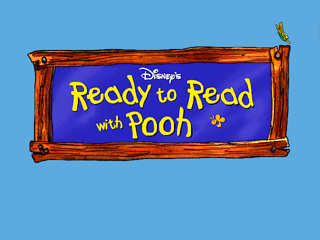 Title screen of Disney's Ready to Read with Pooh