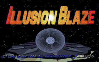 Title screen of Illusion Blaze