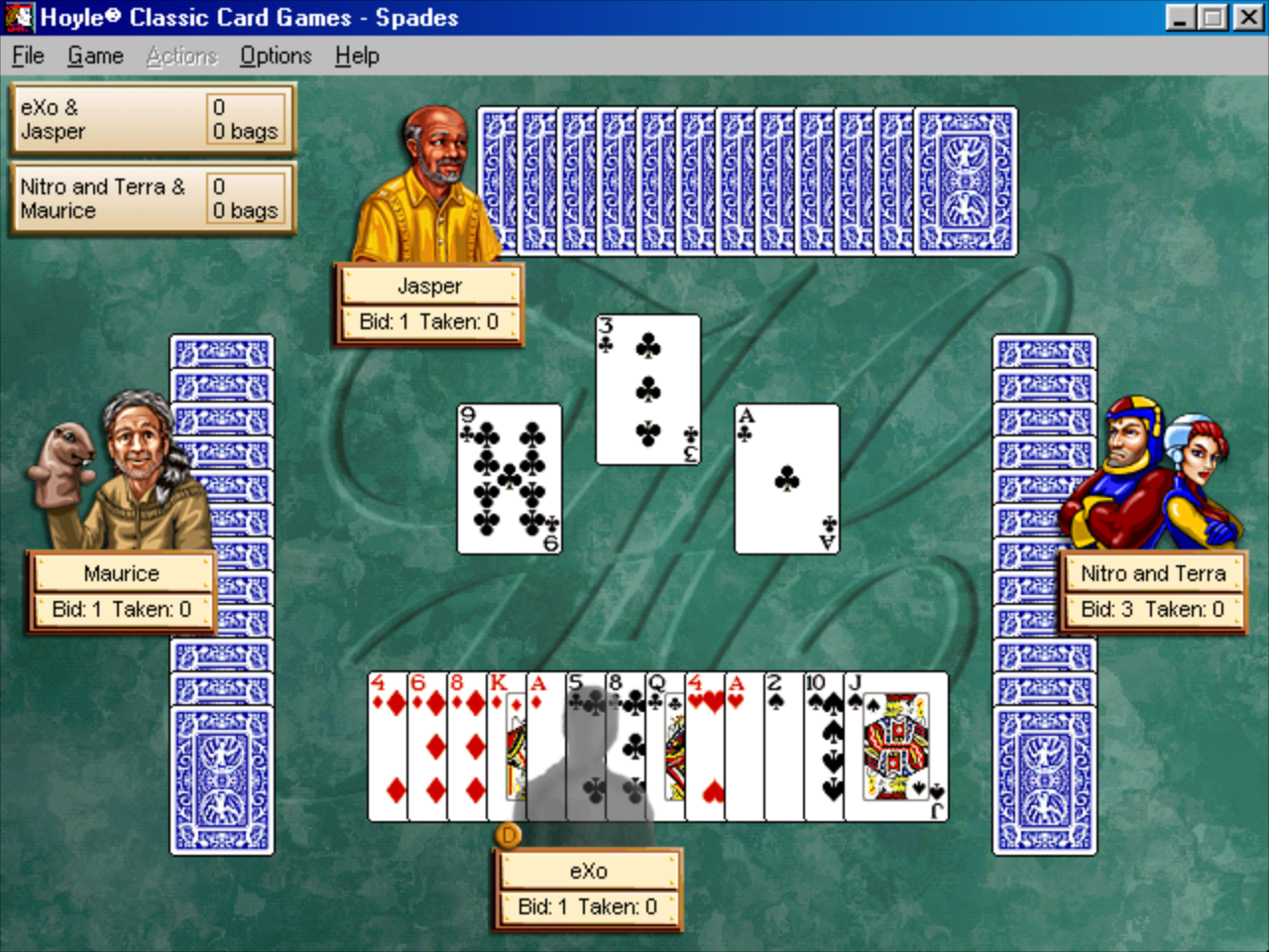 Gameplay of Hoyle Classic Card Games