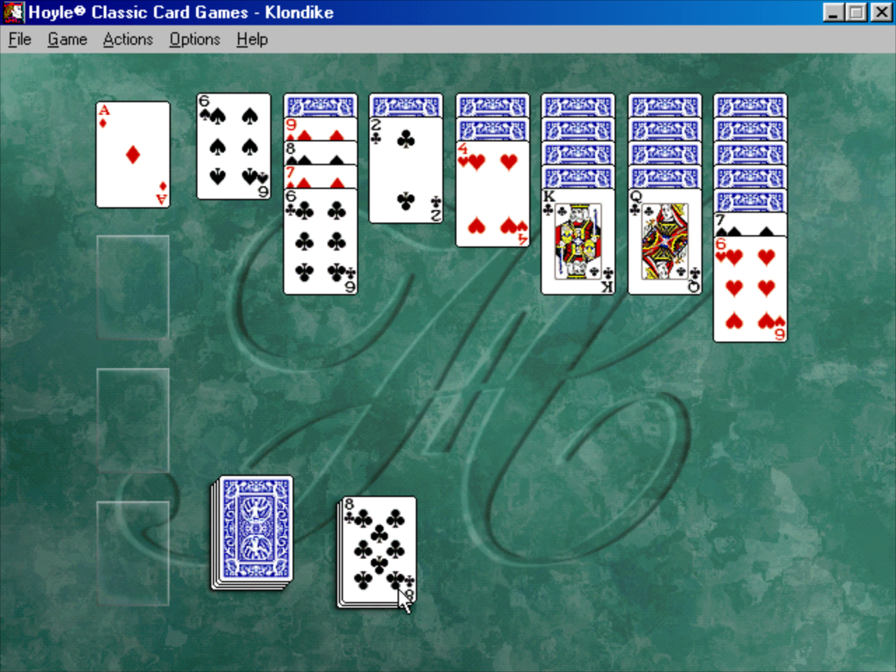 Gameplay of Hoyle Classic Card Games