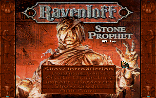Title screen of Ravenloft: Stone Prophet
