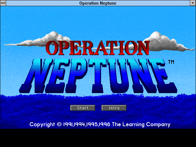 Title screen of Operation Neptune