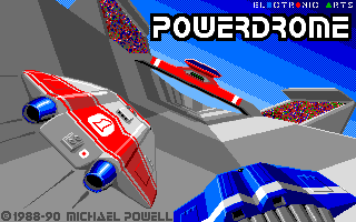 Title screen of Powerdrome