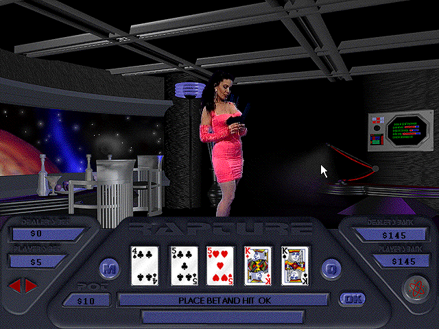 Gameplay of Cyberstrip Poker