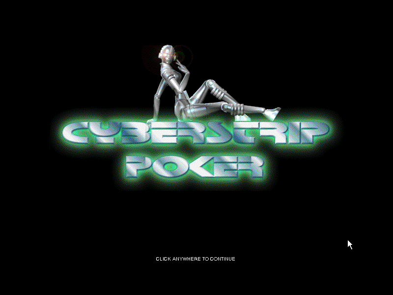 Title screen of Cyberstrip Poker