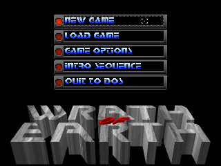 Title screen of Wrath of Earth