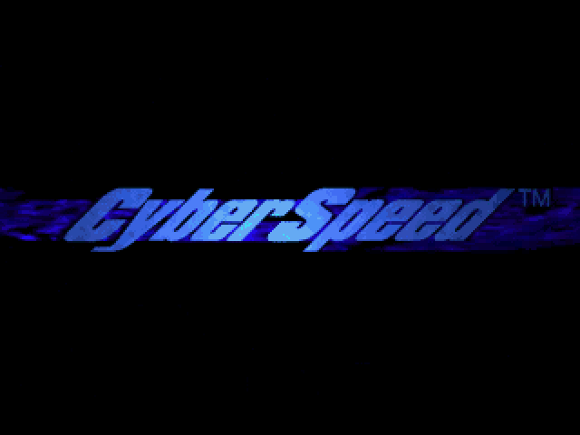 Title screen of CyberSpeed