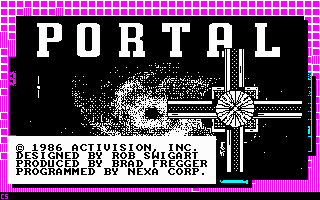 Title screen of Portal