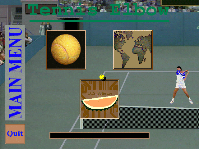 Title screen of Tennis Elbow