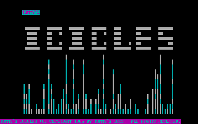 Title screen of Tommy's Icicles
