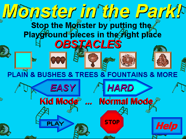 Title screen of Monster in the Park