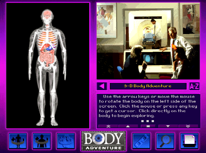 Gameplay of 3-D Body Adventure