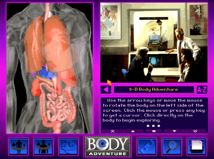 Gameplay of 3-D Body Adventure