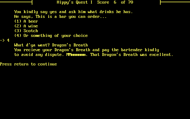 Gameplay of Hippy's Quest I: PEACE MAN