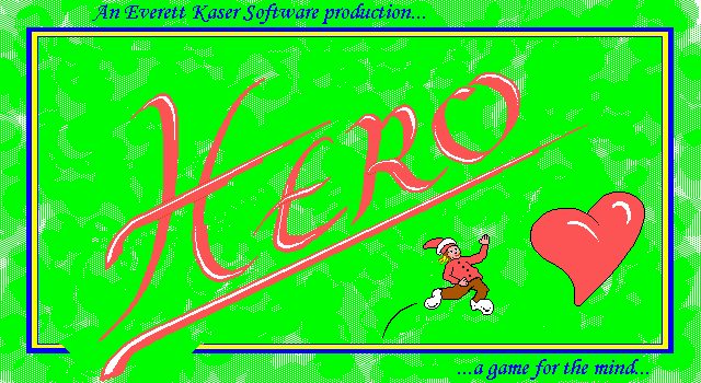 Title screen of Hero's Heart