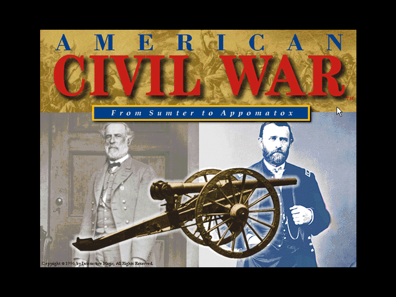 Title screen of American Civil War: From Sumter to Appomattox