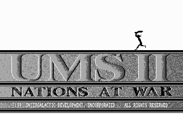Title screen of UMS II: Nations at War