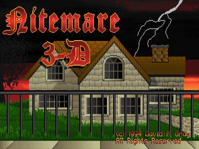 Title screen of Nitemare 3D