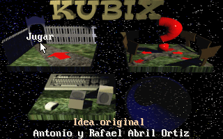 Title screen of Kubix