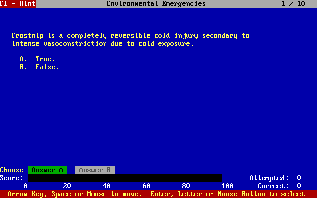 Gameplay of Environmental Emergencies