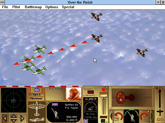 Gameplay of Over the Reich