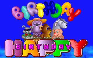 Title screen of Happy Birthday