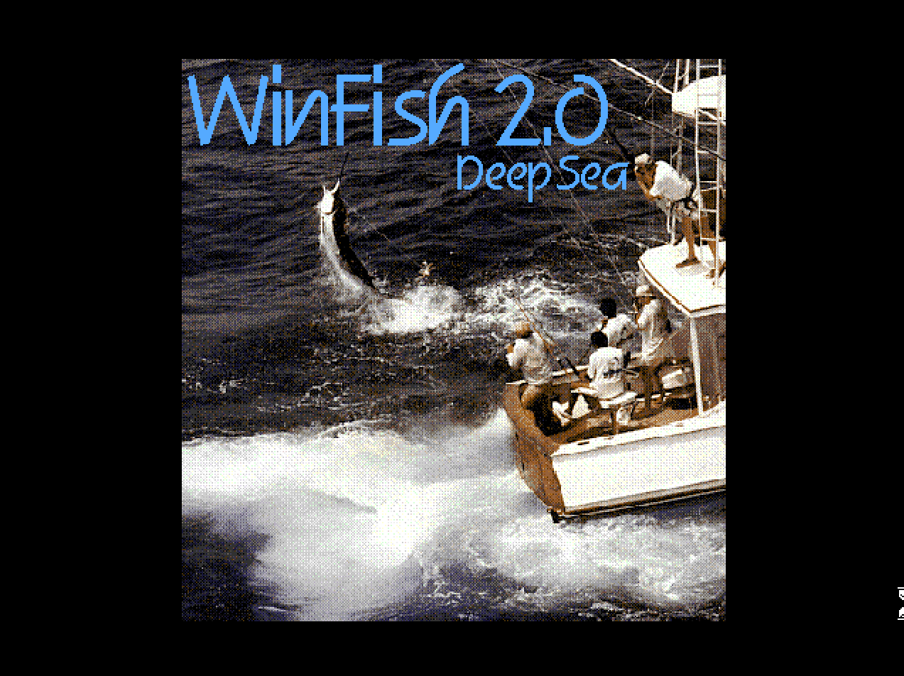 Title screen of WinFish 2: Deep Sea