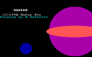 Title screen of Quasar