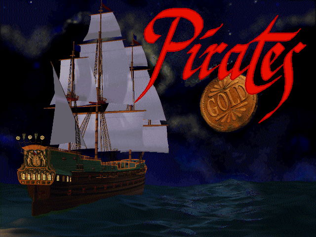 Title screen of Pirates! Gold