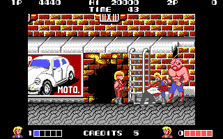Gameplay of Double Dragon
