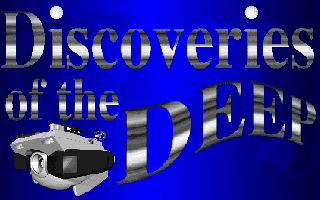 Title screen of Discoveries of the Deep