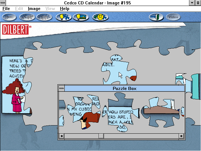 Gameplay of Dilbert: Not Just A Calendar