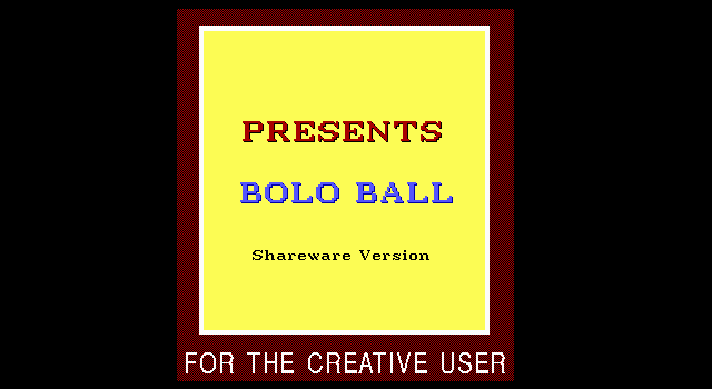 Title screen of Bolo Ball