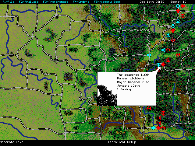 Gameplay of Patton Strikes Back: The Battle of the Bulge