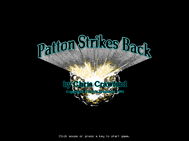 Title screen of Patton Strikes Back: The Battle of the Bulge