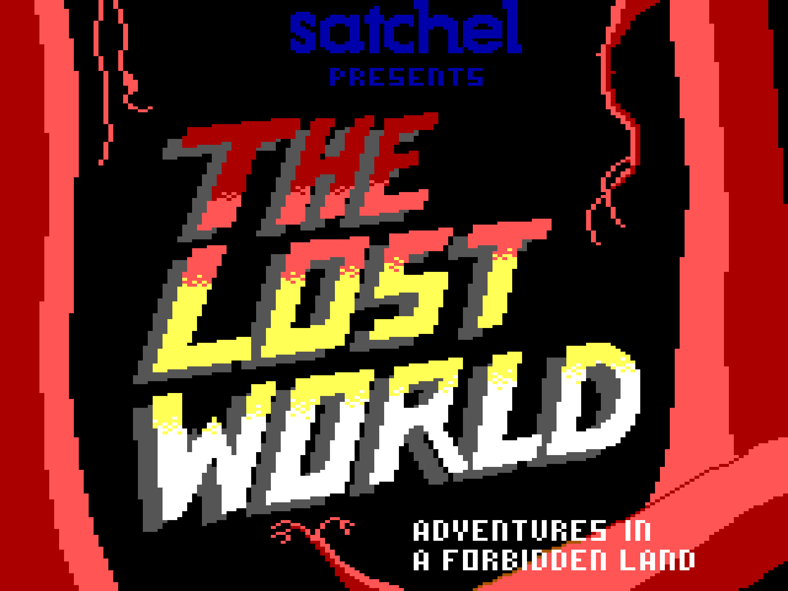 Title screen of The Lost World