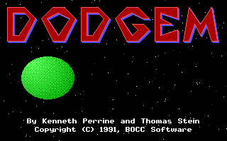 Title screen of Dodgem