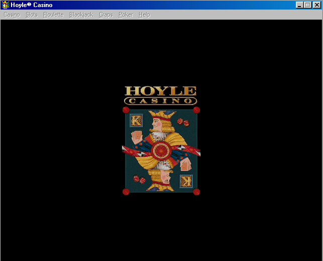 Title screen of Hoyle Casino