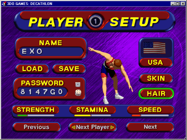 Gameplay of 3DO Games: Decathlon